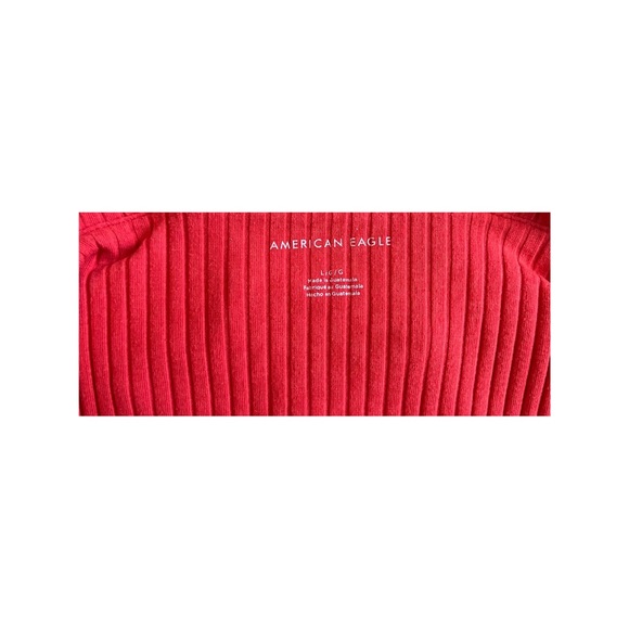 AE Ribbed Crop Top-Size L - Picture 3 of 3